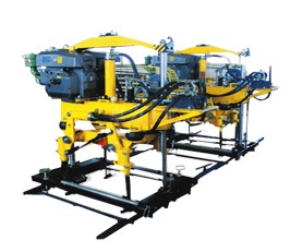 YD-22型液壓搗固機(jī),雙導(dǎo)柱框架結(jié)構(gòu)，單缸升降方式